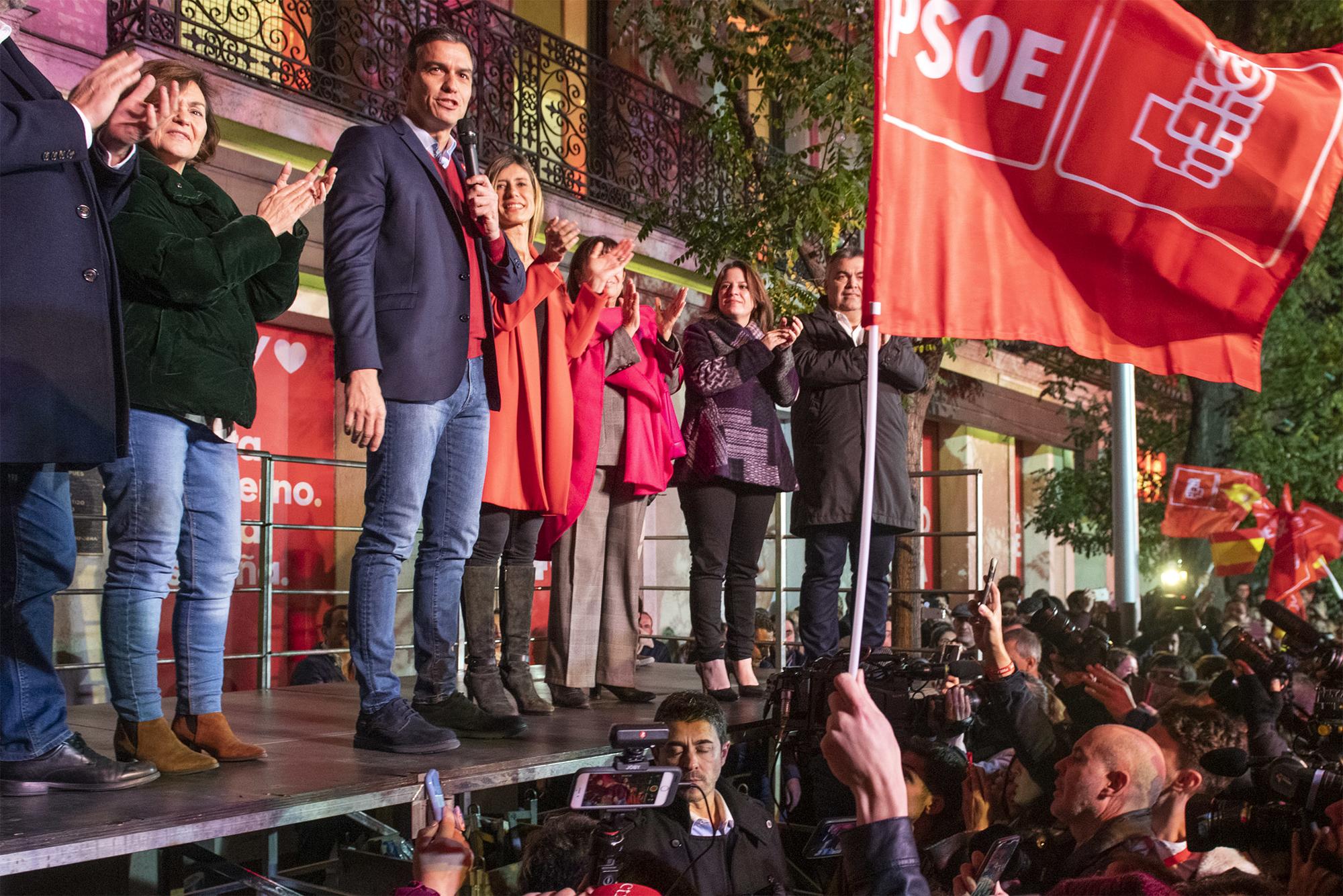 Noche electoral sede del PSOE Pedro Sanchez - 4